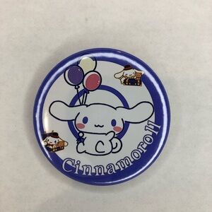 Sanrio Cinnamoroll Hello Kitty Pins 2.5 inches with Plastic Back Blue